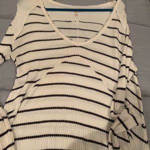 Free people striped thermal top